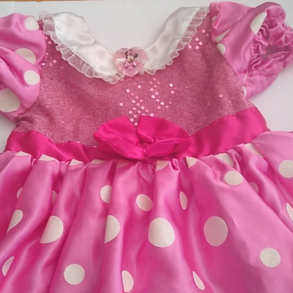 3/$15 Disney Minnie Mouse pink toddler 2T dress